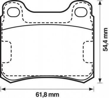 Тормозные колодки задние MERCEDES-BENZ 124/190/C/E Jurid 571344J