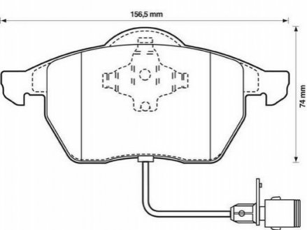 Тормозные колодки AUDI A8, A8 Quattro, S8 Quattro Jurid 571512J (фото 1)