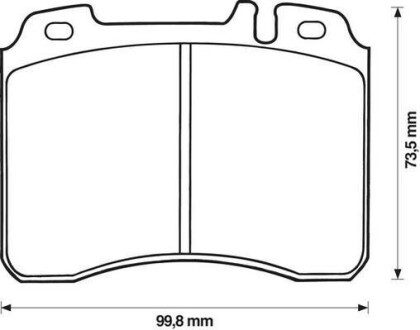 Гальмівні колодки передні Mercedes 124, E-Class (W124, S124, A124, C124) Jurid 571879J