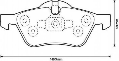 Тормозные колодки передние MINI Cooper, S, One, D Jurid 571992J (фото 1)