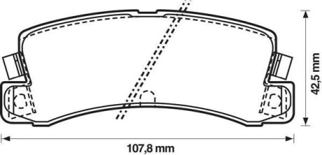 TOYOTA гальмівні колодки задн.Camry,Avensis,Carina II,E,Corolla,Lexus ES,RX Jurid 572188J