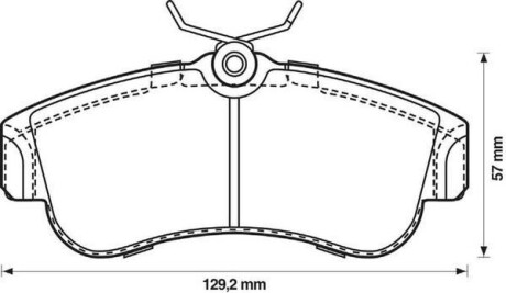 Гальмівні колодки передні NISSAN Almera, Primera Jurid 572310J