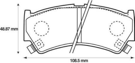 Гальмівні колодки передні Suzuki Baleno (1995-2002) Jurid 572433J