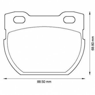 Тормозные колодки задние Land Rover Defender, 110 (1990->) Jurid 572494J (фото 1)