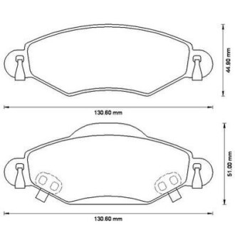 Гальмівні колодки передні Toyota Yaris (1999-2005) Jurid 572510J