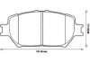 Тормозные колодки передние Toyota Camry, Corona, Mark X / Lexus GS Jurid 572553J (фото 1)