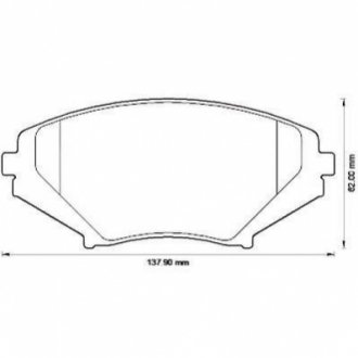 Гальмівні колодки передні Mazda RX-8 (2003->) Jurid 572555J