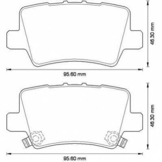 Тормозные колодки задние Honda Civic VIII (2005->) Jurid 572580J