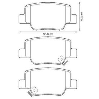 TOYOTA гальмівні колодки задн. VERSO 09- Jurid 572623J