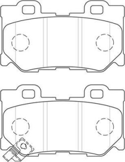 Гальмівні колодки задні Nissan 370Z / Infiniti FX, G, M, M37, Q50, Q70, QX70 Jurid 572659J