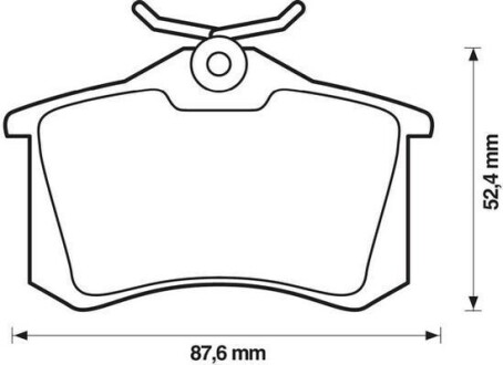 VW гальмівні колодки задн.Golf, Bora,Passat,Skoda Octavia, Audi,Renault,Peugeot Jurid 573032J