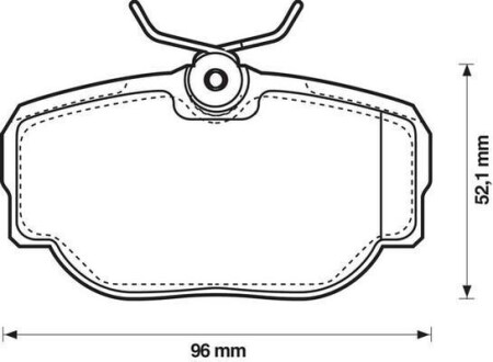 Гальмівні колодки задні Land Rover Discovery II, Range Rover II Jurid 573067J