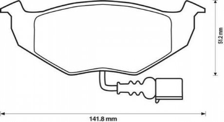 Тормозные колодки передние Skoda Fabia, Roomster / VW Polo Jurid 573111J