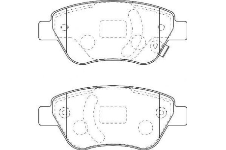 OPEL Тормозные колодки передн.Corsa D 06 - Jurid 573204D