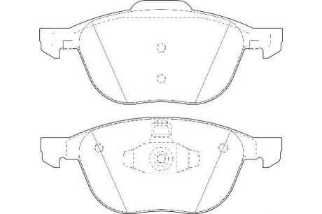 FORD гальмівні колодки передн.C-Max,Focus II,III,Kuga I,II Mazda 3,5,Volvo 03- Jurid 573209D