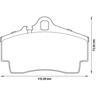 Гальмівні колодки задні PORSCHE 911 (996), CAYMAN, BOXSTER Jurid 573229J