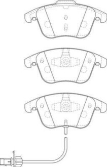 VW Гальмівні колодки передн.Audi A4/5 07- Jurid 573258JC