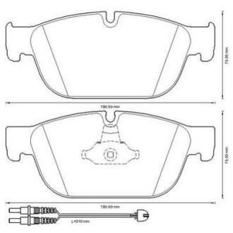 CITROEN колодки передні DS5, DS4, C5(X7), C4(B7). Jurid 573338J