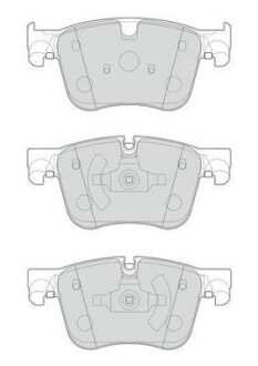 Гальмівні колодки передні Citroen BERLINGO, C4 GRAND PICASSO, C5 / OPEL COMBO GRANDLAND / PEUGEOT 30 Jurid 573621J