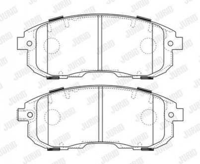 Гальмівні колодки SUZUKI SX4 / NISSAN CUBE / FIAT SEDICI Jurid 573646J