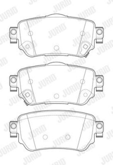 NISSAN гальмівні колодки задн.Qashqai 13- Jurid 573658J