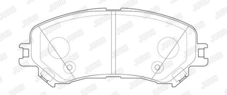 RENAUTL Колодки гальмівні пер. Espace 1,6dCi 15- Jurid 573673J