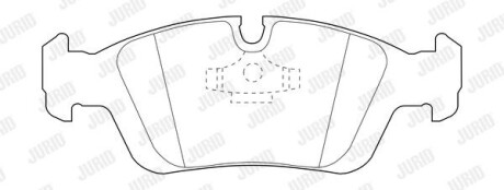 Гальмівні колодки передні BMW 3-Series, Z3 Jurid 573710J