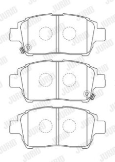 TOYOTA гальмівні колодки передн.Corolla 04- Jurid 573737J