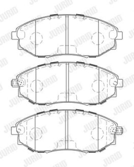 CHEVROLET гальмівні колодки передн. Epica 06- Jurid 573751J