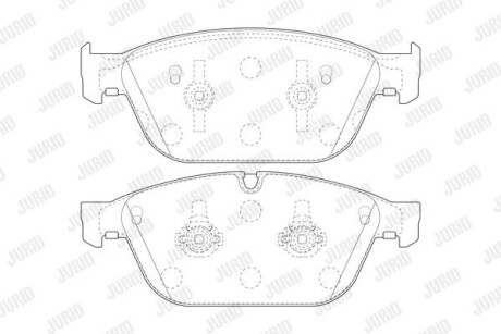 Гальм. колод. передн. AUDI A8 10-18 Jurid 573775J