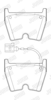 Гальмівні колодки передні Audi A3, Q3, TT Jurid 573809J