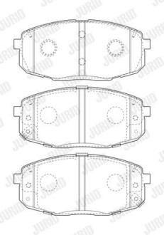 Колодки гальмівні дискові Jurid 573813J