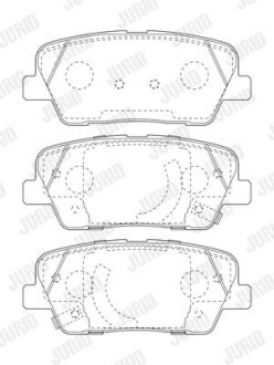 Колодки гальмівні дискові Jurid 573823J