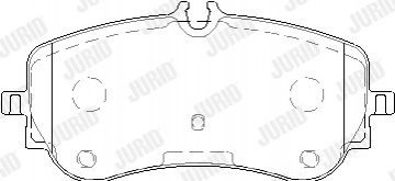Тормозные колодки задние VW Crafter 2016- / Amarok 2010- Jurid 573832J (фото 1)