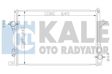 KALE BMW радіатор охолодження 5 E39,7 E38 520/750 KALE OTO RADYATOR 341915