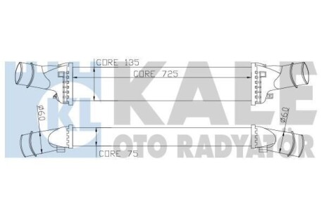 Радіатор інтеркулера KALE OTO RADYATOR 342400