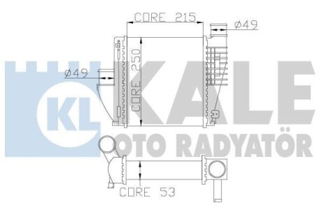 Інтеркулер Citroen C4 Grand Picasso II, C4 Picasso II KALE OTO RADYATOR 342815 (фото 1)