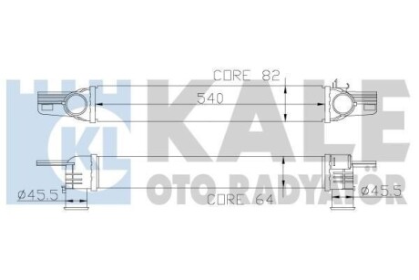 Інтеркулер Citroen Nemo (09-) KALE OTO RADYATOR 344300