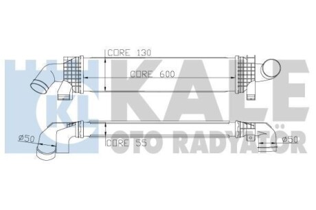 KALE FORD інтеркулер C-Max,Focus II,III,Kuga I,II,Mondeo IV,S-Max 1.6/2.0TDCi 04- KALE OTO RADYATOR 346900