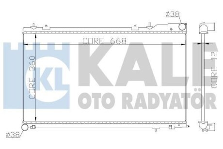 KALE SUBARU радіатор охолодження Forester 2.0/2.5 02- KALE OTO RADYATOR 364900