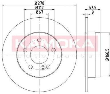 Гальмiвнi диски MB C-class (W204) 07-14 KAMOKA 1031004