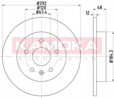 Тормозные диски OPEL INSIGNIA 08-/SAAB 9-5 10- KAMOKA 1031022