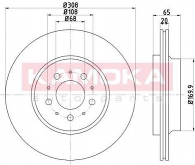 Тормозные диски VOLVO XC90 02- KAMOKA 1031045