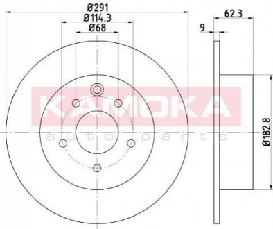 Гальмівні диски NISSAN QASHQAI 07- KAMOKA 1031052