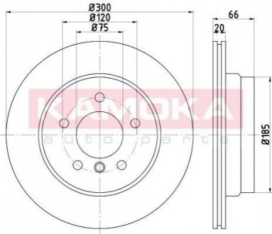 Тормозные диски BMW 1 05-12/3 05-/X1 09- KAMOKA 1031099