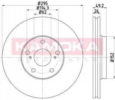 Тормозные диски RENAULT KANGOO 08- KAMOKA 103111