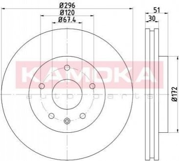 Гальмівні диски OPEL INSIGNIA 08- KAMOKA 103119