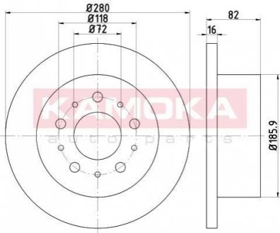 Тормозные диски CITROEN JUMPER 06-/FIAT DUCTAO 06-/PEUGEOT BOXER 06- KAMOKA 103131