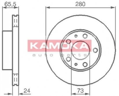 Тормозные диски CITROEN JUMPER/FIAT DUCATO/PEUGEOT BOXER 94-02 KAMOKA 1031534