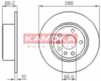 Тормозные диски OPEL VECTRA B 95-03 KAMOKA 1031622